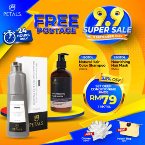 [9.9 SALE] Set Deep Conditioning - Burgandy 1 botol + Hair Mask 1 botol