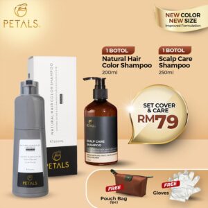 Set Cover & Care - Coco Black 1 botol + Scalp Shampoo 1 botol