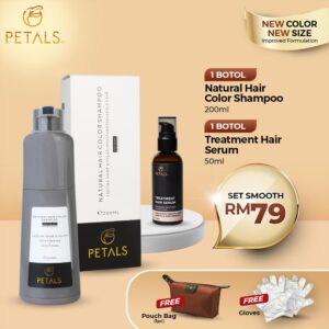 Set Smooth - Burgandy 1 botol + Hair Serum 1 botol